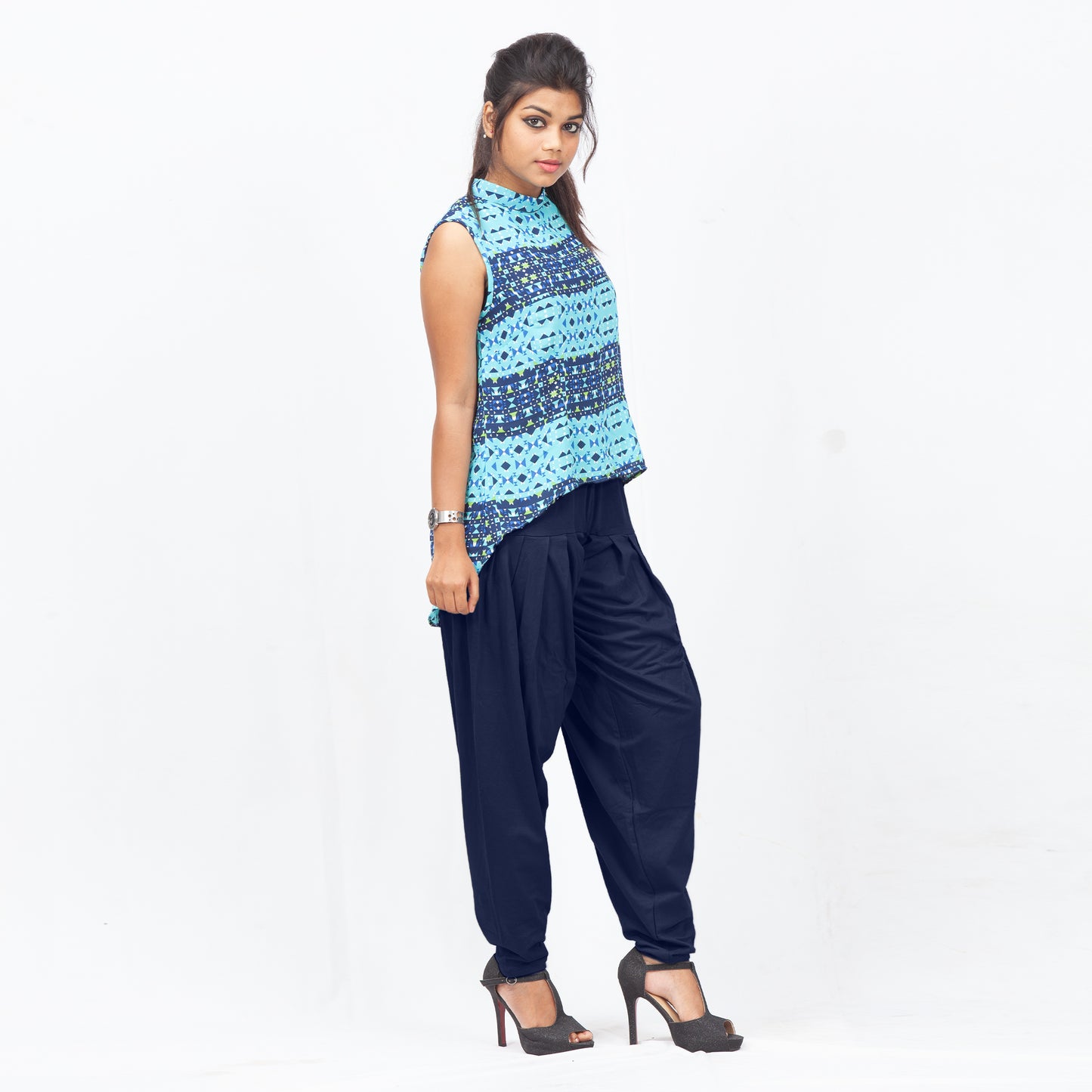 Premium Navy Blue Patiala