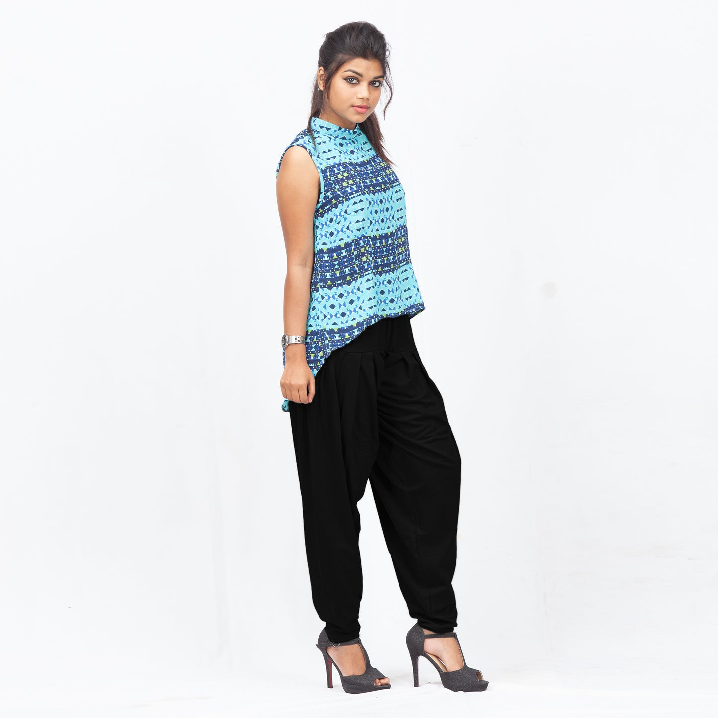 Premium Black Patiala