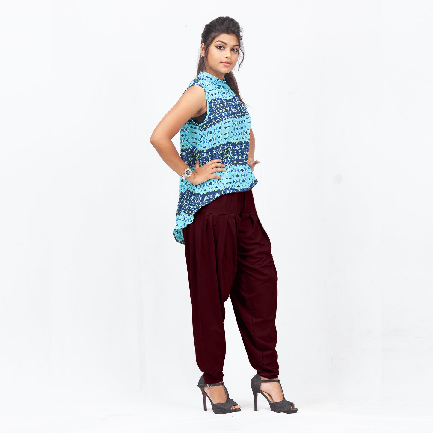 Premium Red Maroon Patiala