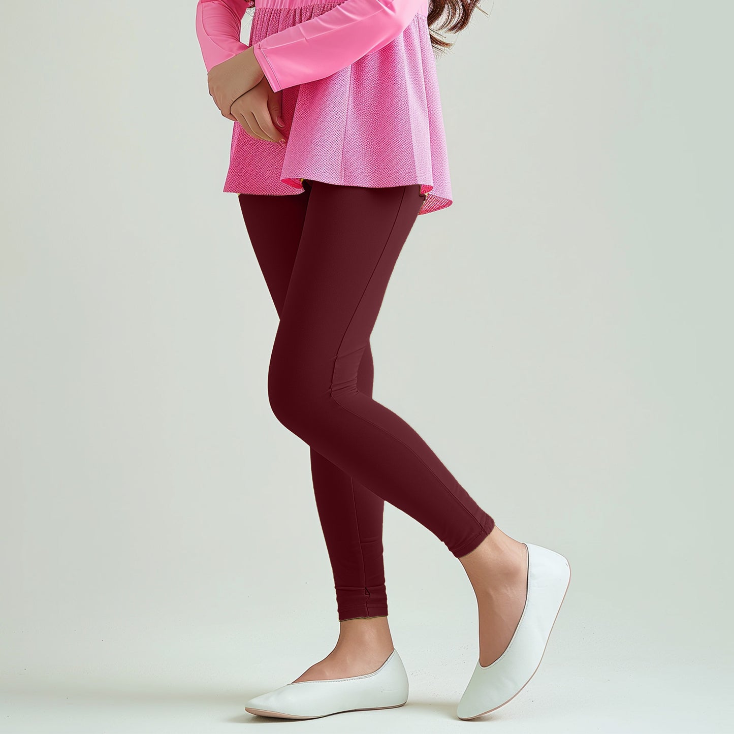 Super-Soft Red Maroon Leggings