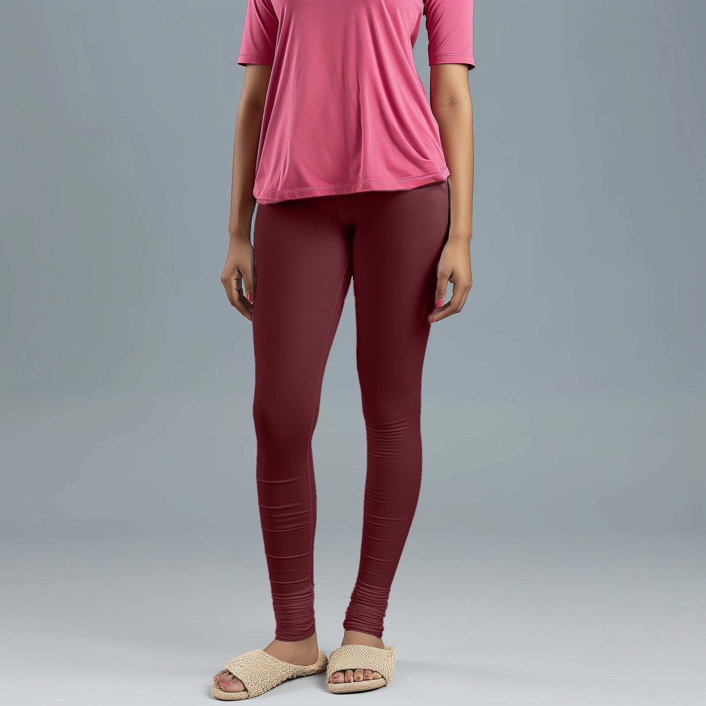 Super-Soft Red Maroon Leggings