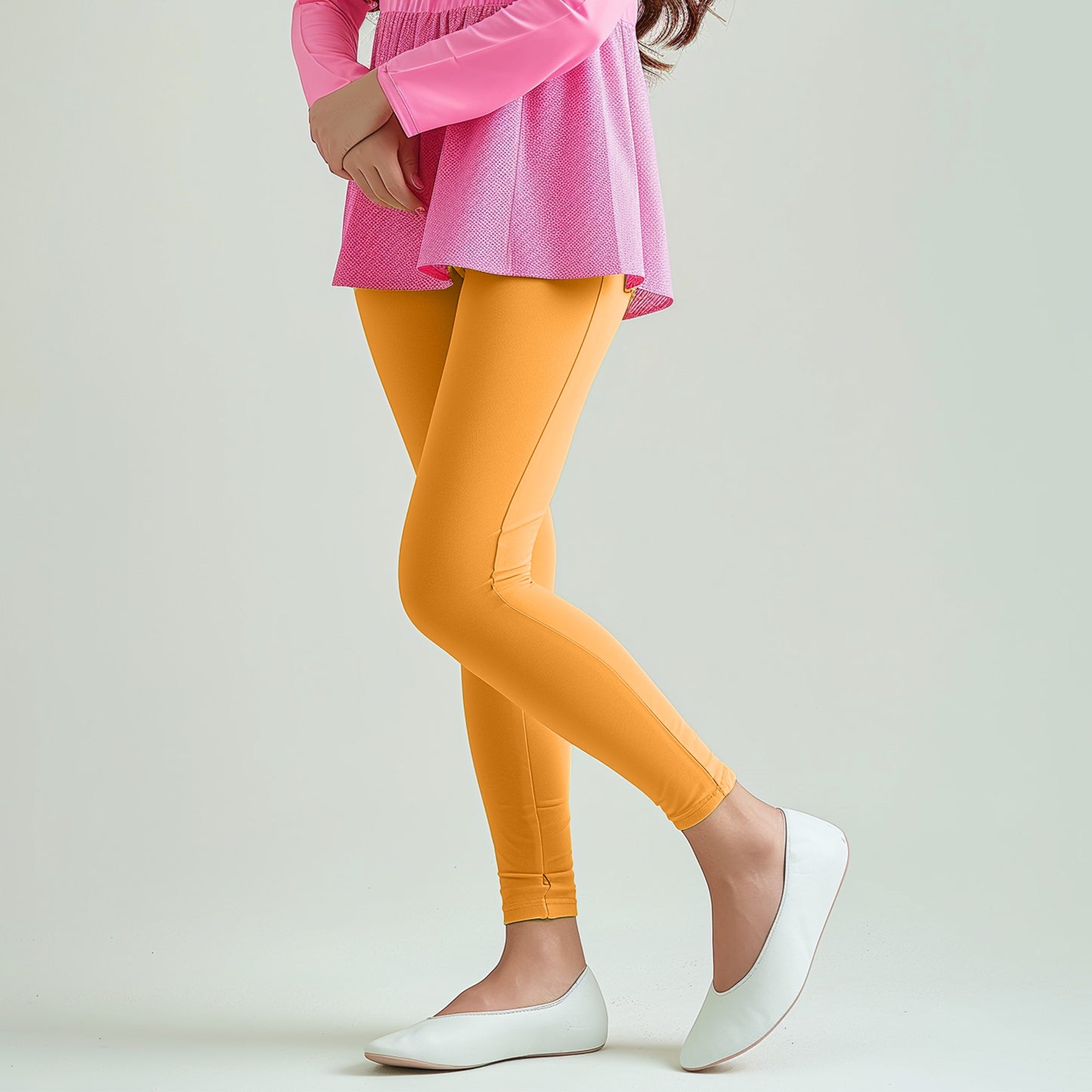 Super-Soft Mango Yellow Leggings
