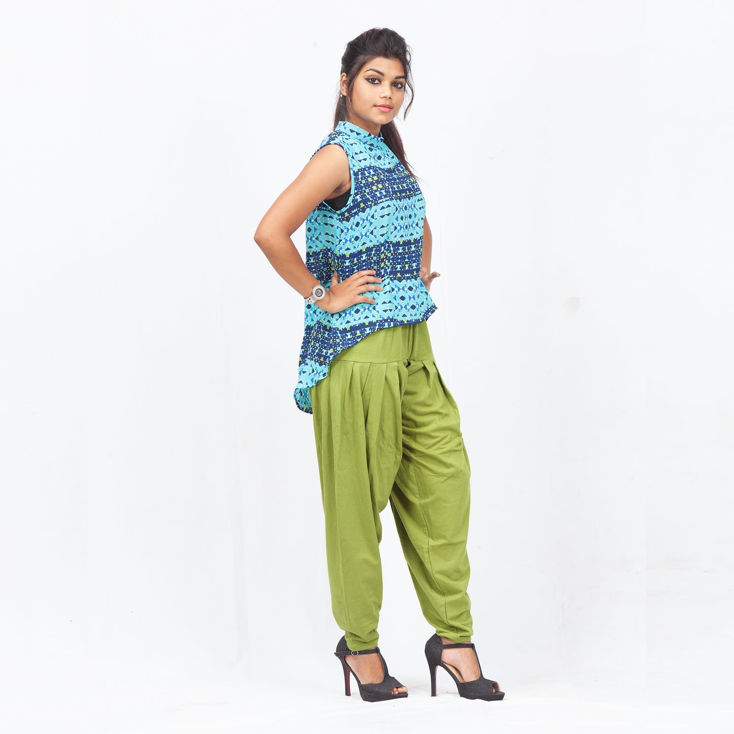 Premium Neon Green Patiala