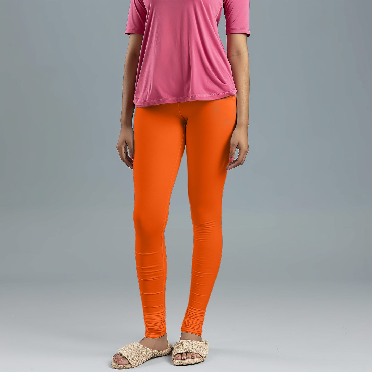 Super-Soft Neon Orange Leggings