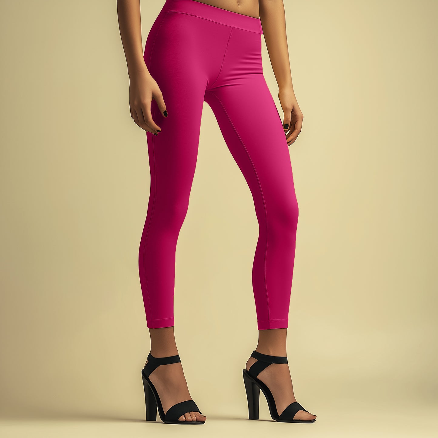 Elegant Fusia Ankle Leggings