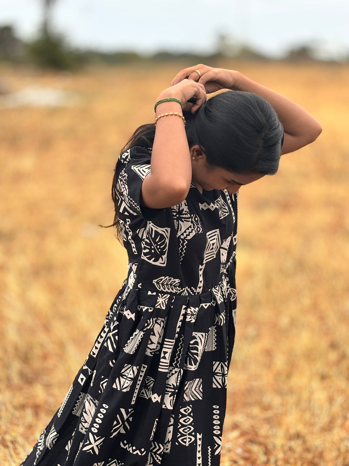 Black Ethnic & Elegant Top