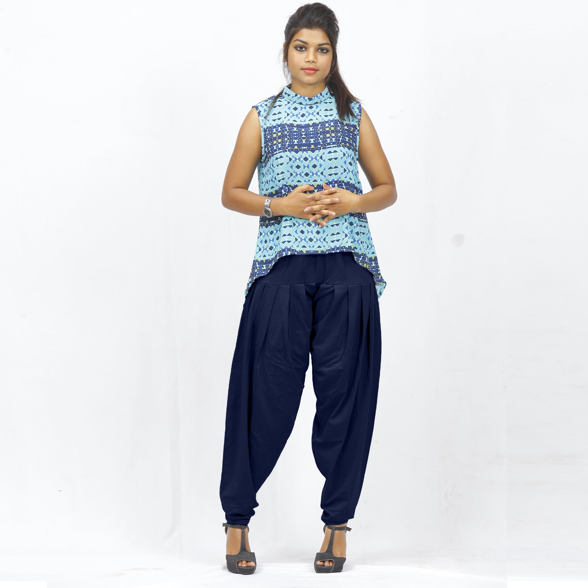 Chittode Premium Navy Blue Patiala – Vanji