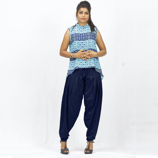 Premium Navy Blue Patiala