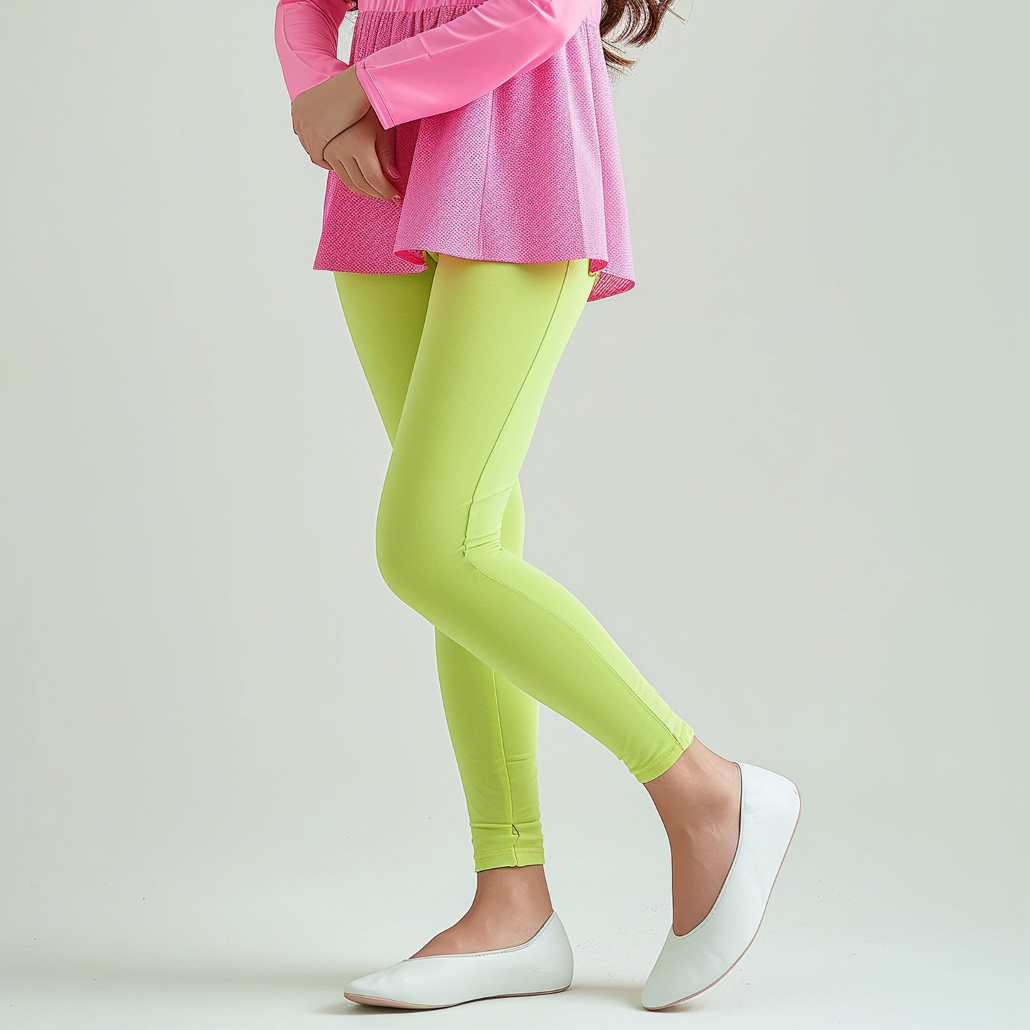 Super-Soft Neon Green Leggings