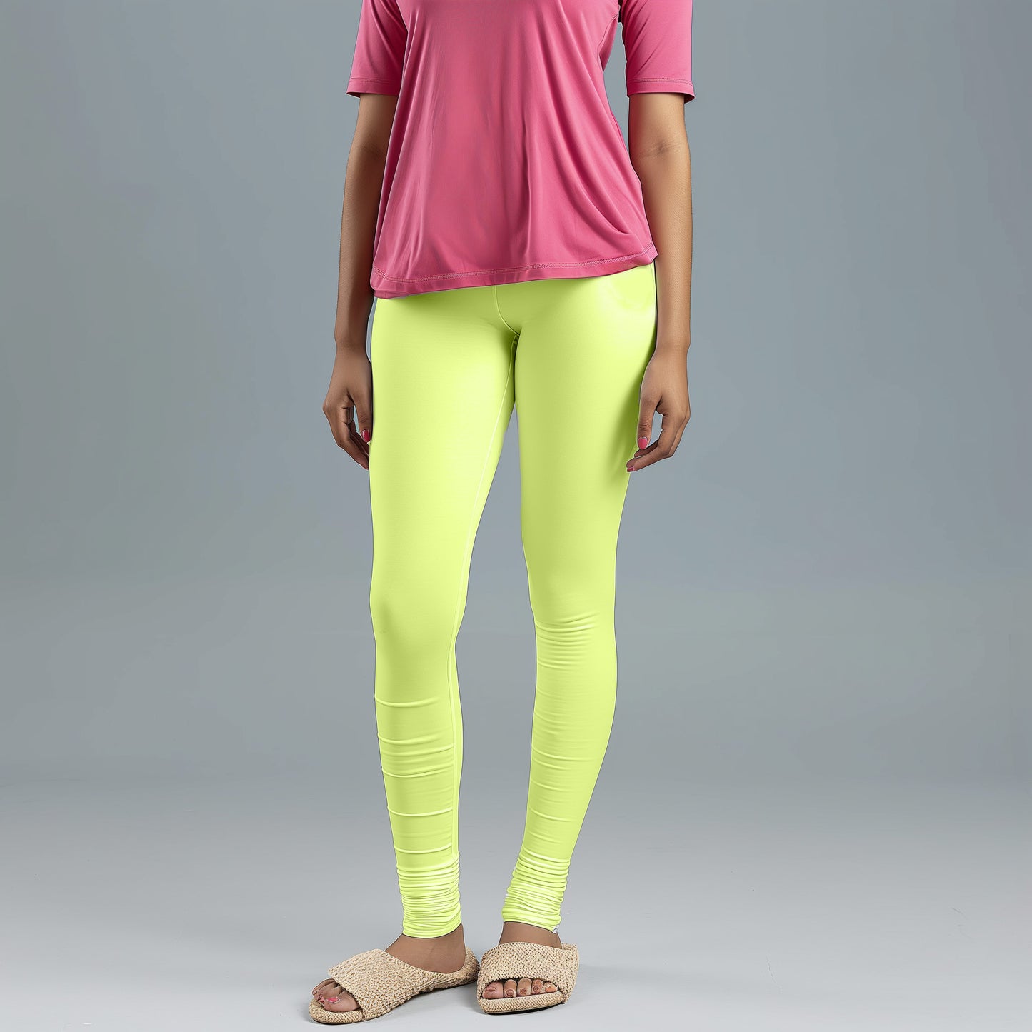 Super-Soft Neon Green Leggings