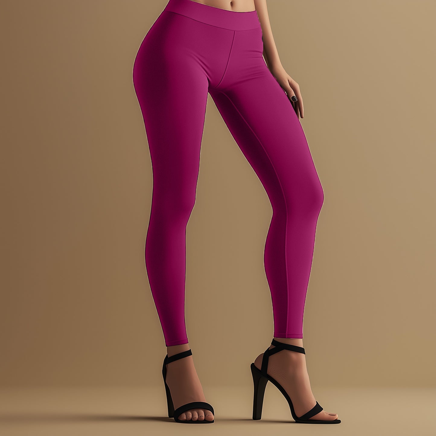 Elegant Bud Rose Ankle Leggings