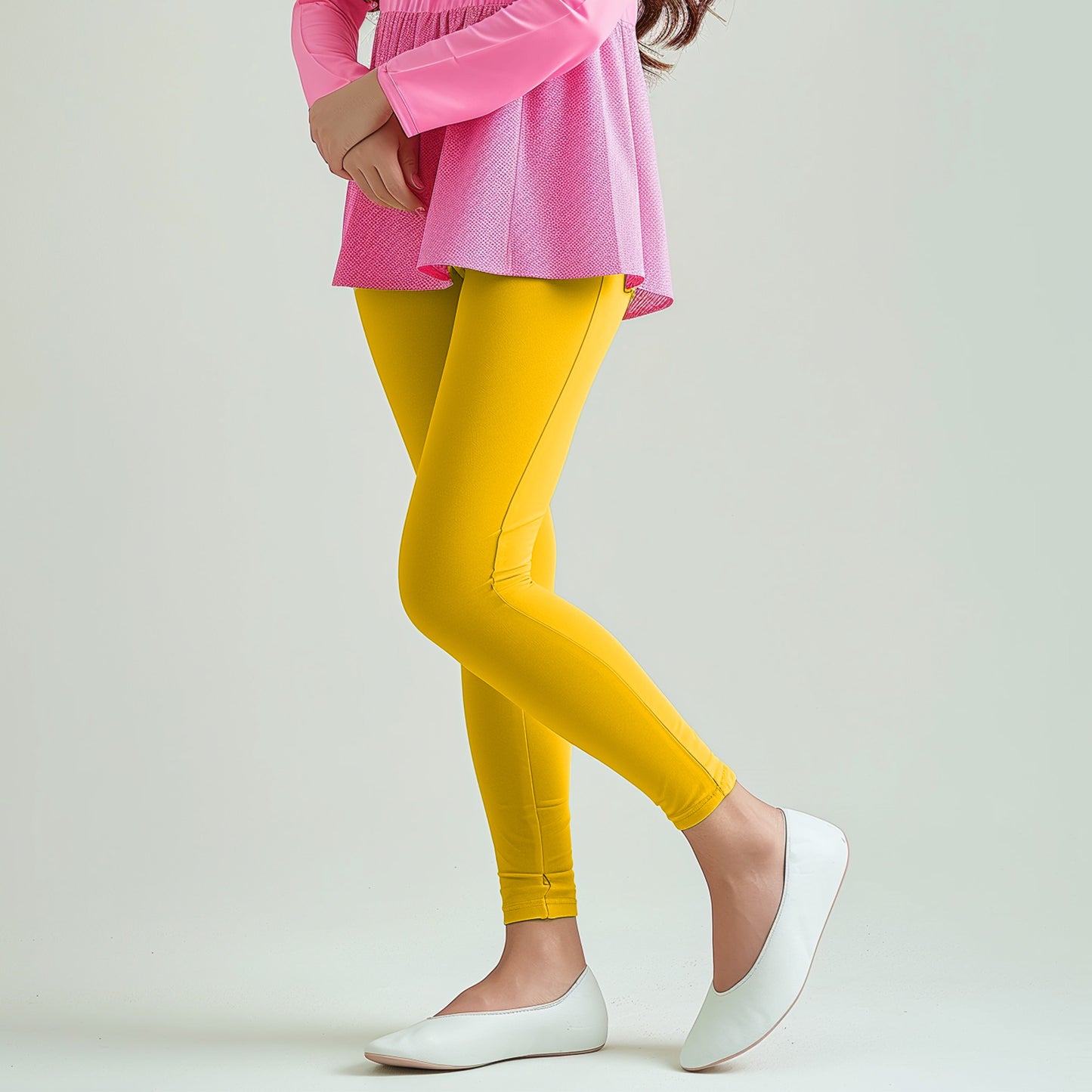 Super-Soft Gold Yellow Leggings